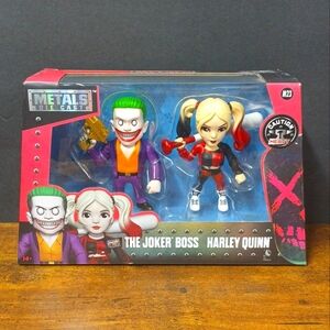 Suicide Squad Twin Pack JOKER & HARLEY QUINN 4" Metal Die Cast Figures